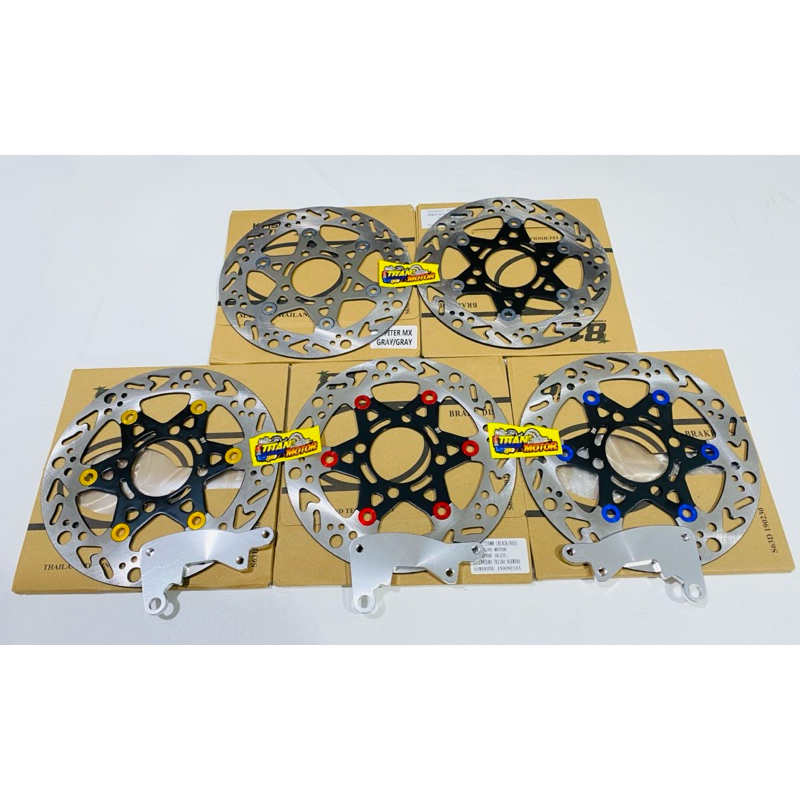 Piringan cakram depan 220mm + breket kaliper motor Honda Vario Beat Scoopy Yamaha Mio smile Mio soul