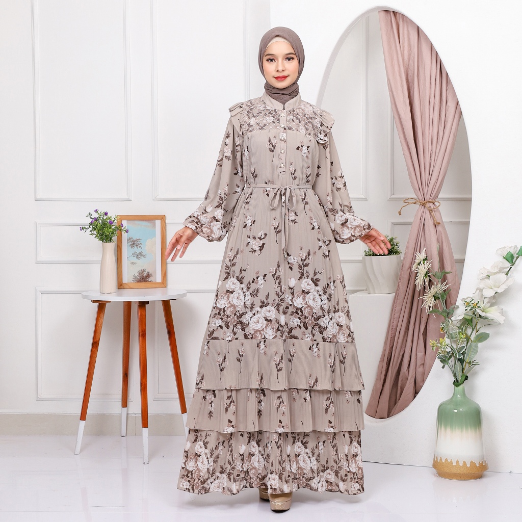 Gamis Maxy Dress Ceruti CRT Lidya
