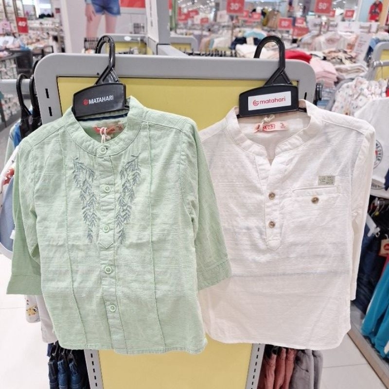 kemeja koko lengan panjang anak laki laki usia 1-3 tahun JSP new