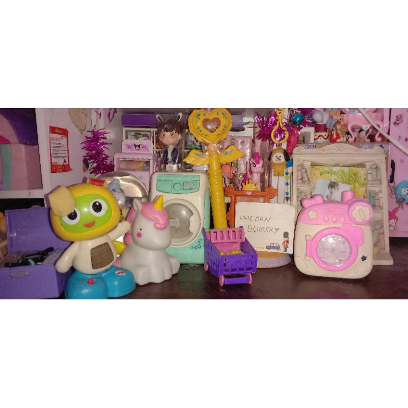 Take All Mainan Edukasi Mesin Cuci, Lampu Tidur, Peri Perian, & Robot Preloved