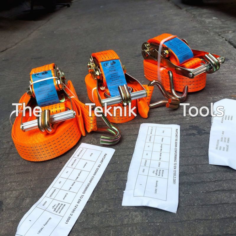 Ratchet Tie Down 10 Ton x 15 Meter Track Belt Lashing Alat Pengikat Barang