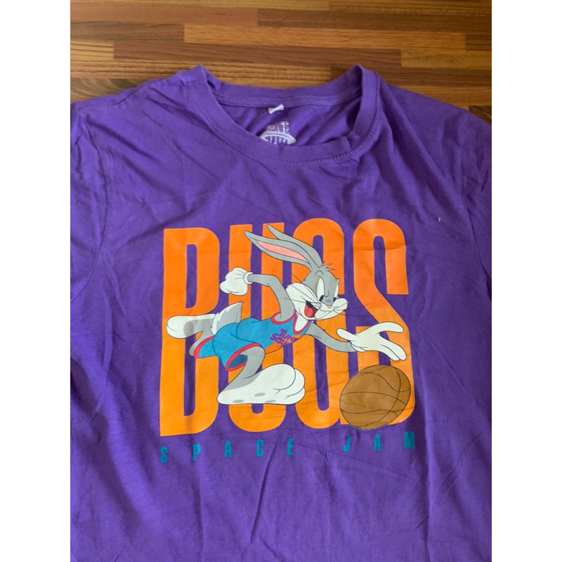 kaos kartun space jam bugs bunny second vintage