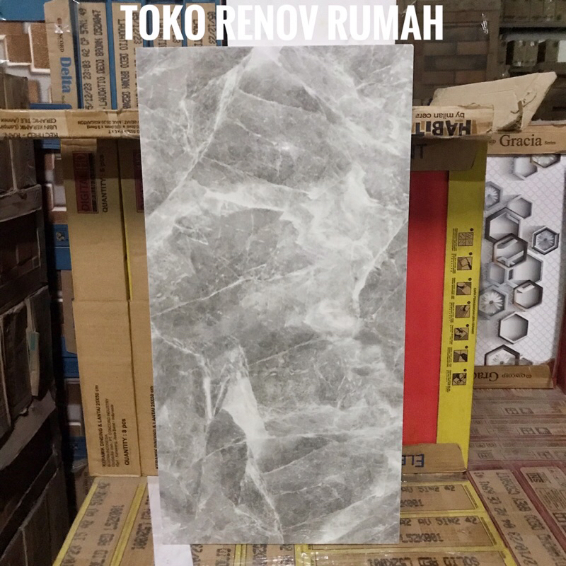 keramik dinding 30x60 abu motif marmer (GLOSSY)/ keramik dinding dapur/ keramik dinding kamar mandi/