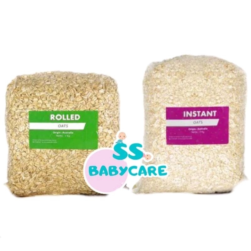 

Instant Oat & Rolled Oat 1kg - Oatmeal Sereal Gandum