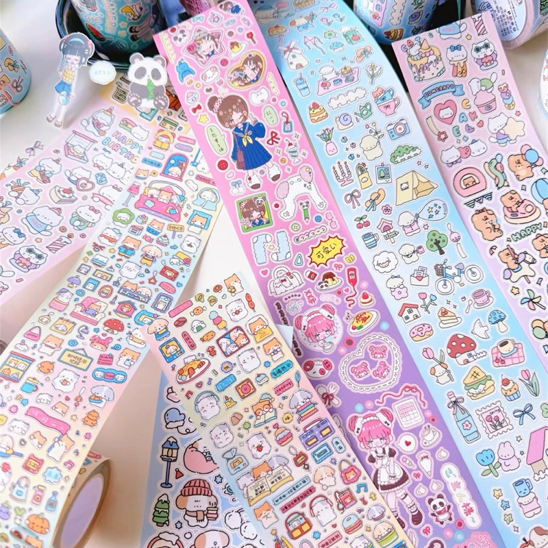 

sticker roll confetti deco korean photocard journalling 5meter dekorasi hp readystock B1716 B1226