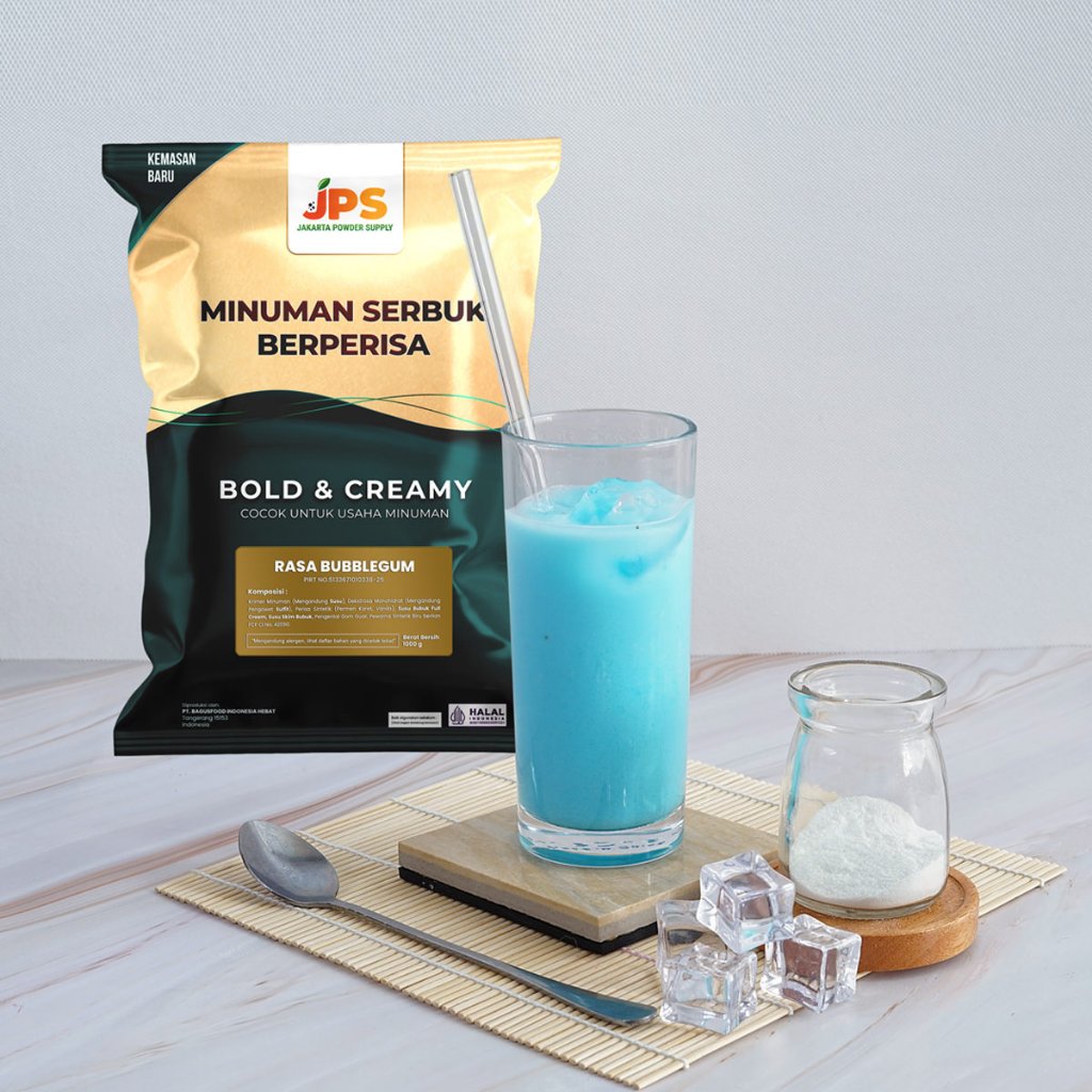 

JPS Plain Bubble Gum 1 kg Bubuk Minuman Premium Tanpa Gula / Serbuk Berperisa / Jakarta Powder Supply