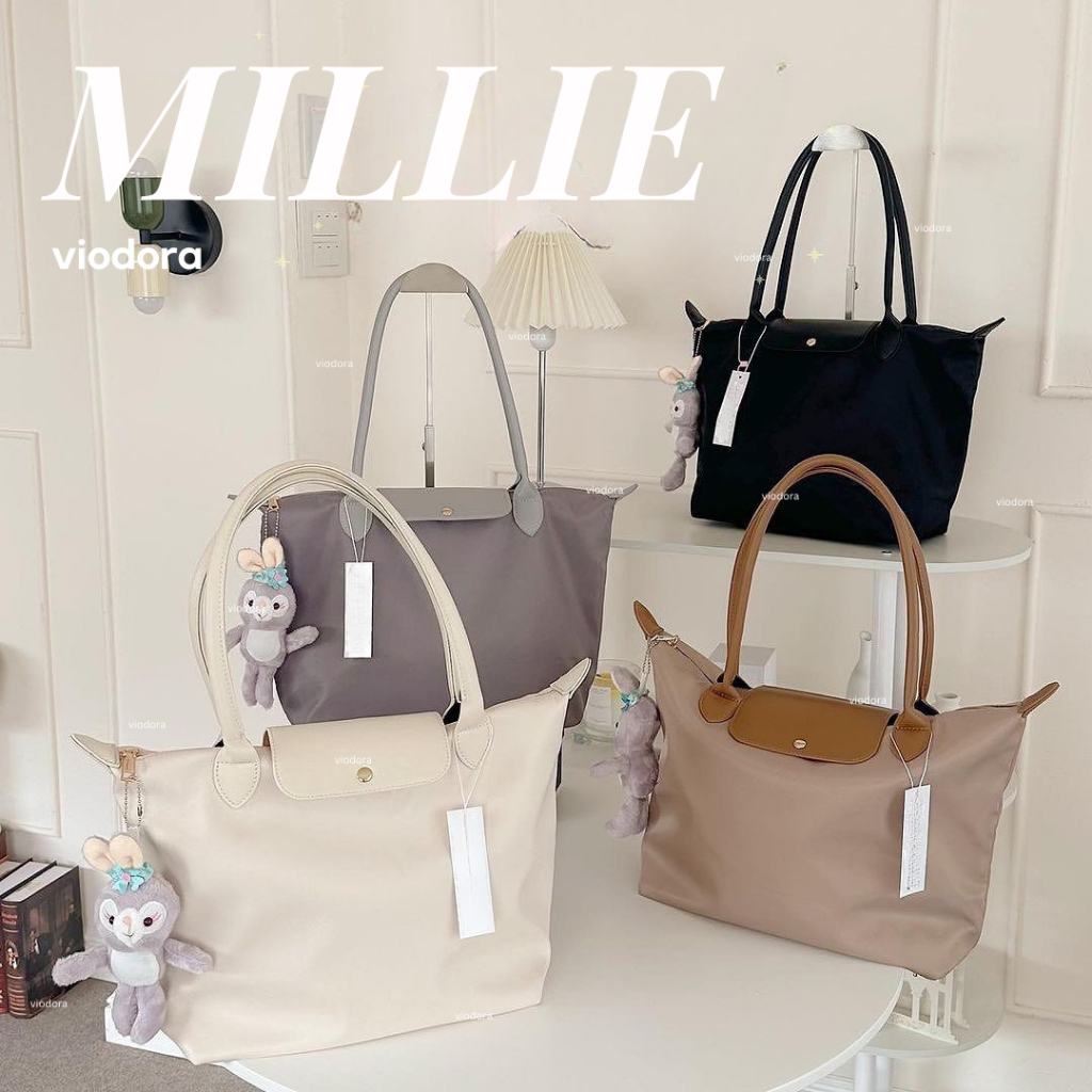 Viodora - Millie Tas Wanita Selempang Shoulder Cewek Tas Kerja Kuliah Kantoran Charm Boneka Import