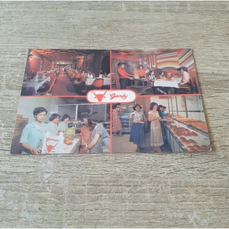 

kartu pos vintage resto Gandy