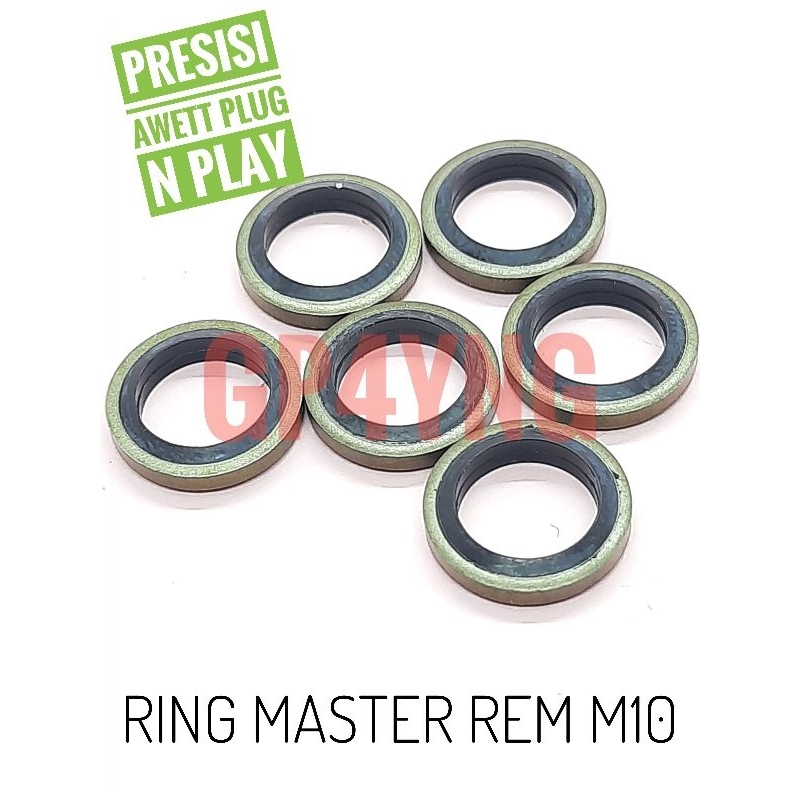 SEAL KARET BAUT SELANG CAKRAM,GASKET BAUT RING CAKRAM MASTER REM M10