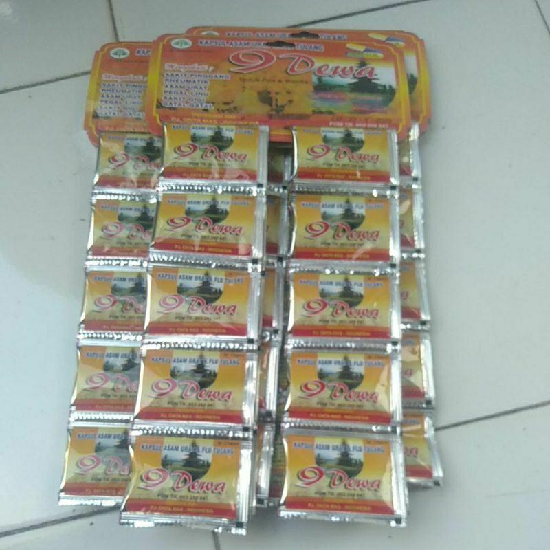 Kapsul 9 Dewa Asam Urat dan Flu Tulang