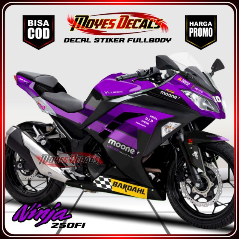 Decal Kawasaki Ninja 250 Fl Stiker FullBody // Variasi Mooney VR46
