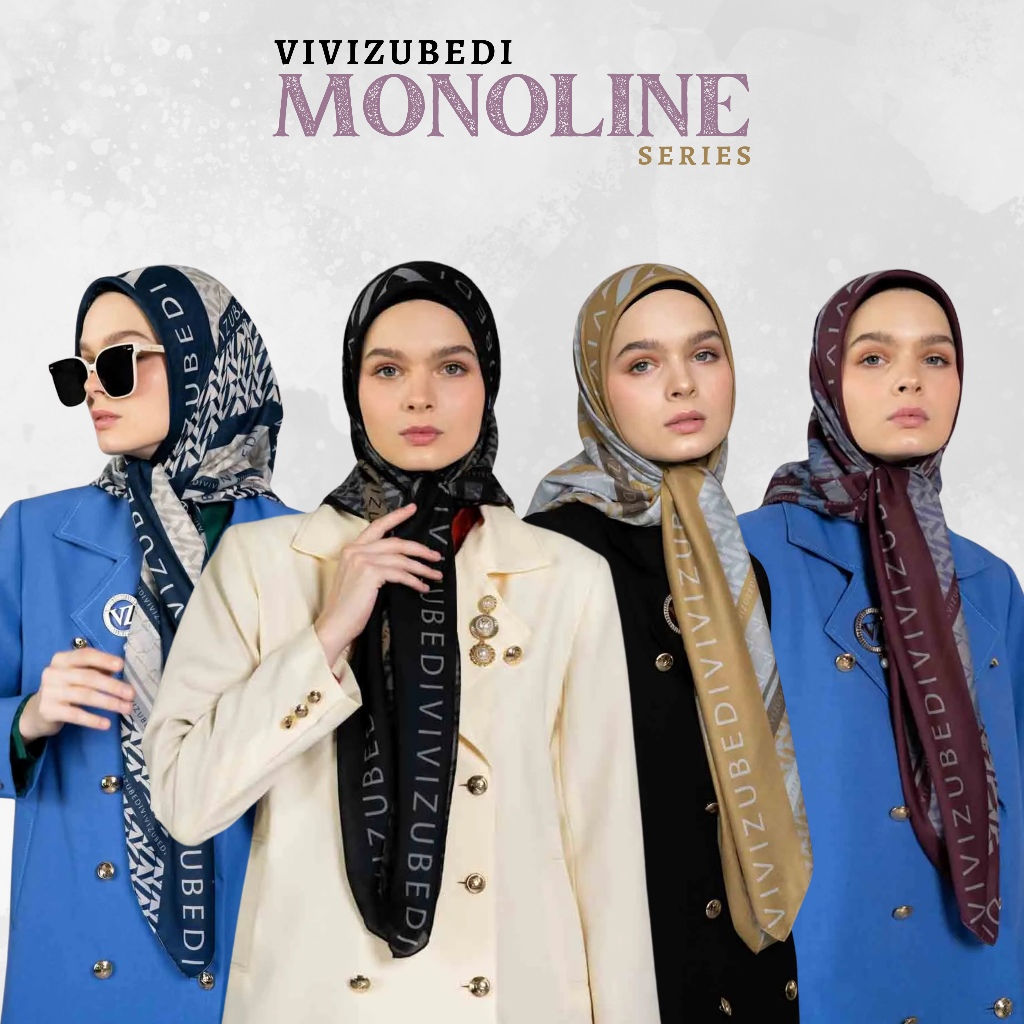 MONOLINE SCARF - VIVI ZUBEDI / VZ Monoline Scarf By Vivizubedi / VIVIZUBEDI - VZ Monoline Scarf