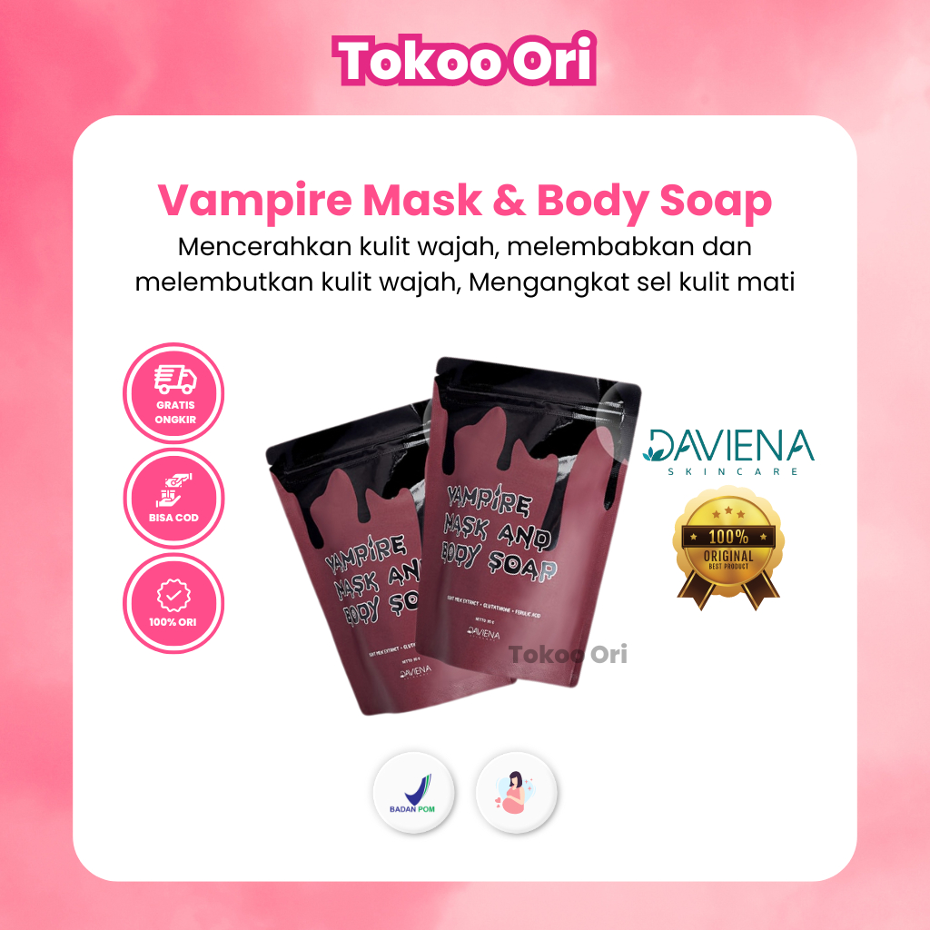 Sabun Vampire Daviena Vampire Soap Skincare Official Store