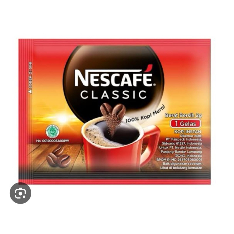 

Nescafe Classic 2 gram sachet