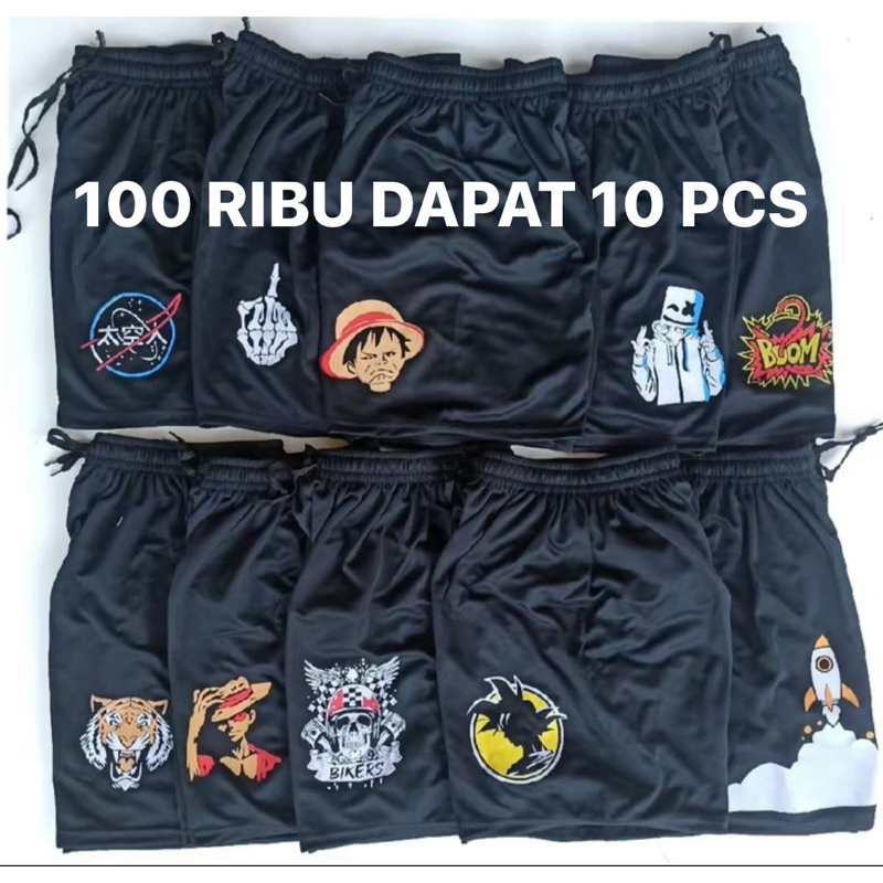 PROMO!!! 100RIBU DAPAT 10 PCS CELANA PENDEK BOXER PRIA | BOXER PRIA SABLON DIGITAL