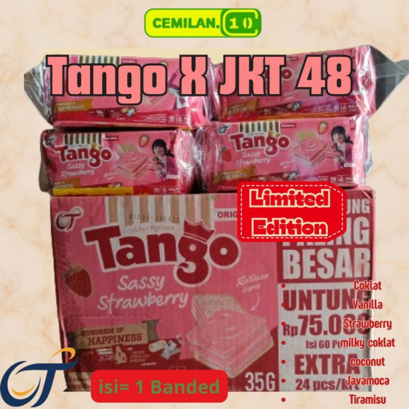 

Wafer Tango X JKT48 LIMITED EDITION Strawberry 1 Banded