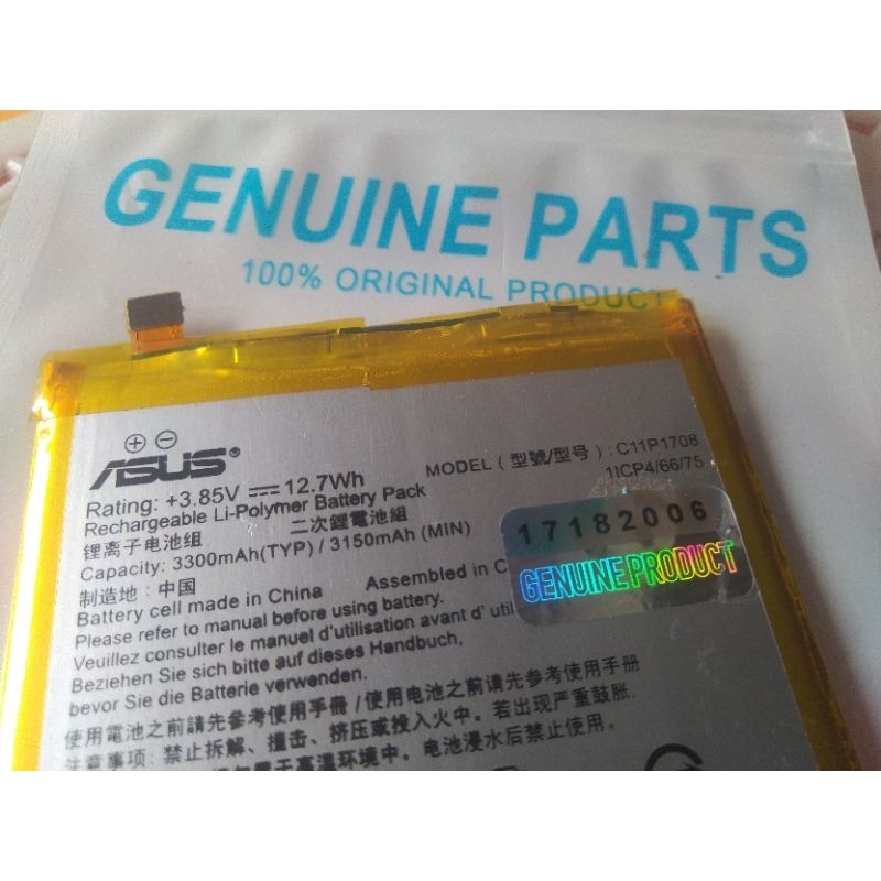 Asus C11P1708 Original 100% GENUINE Batu Batre Battery Baterai Asus Zenfone 5 2018 Zenfone 5Z ZB620K