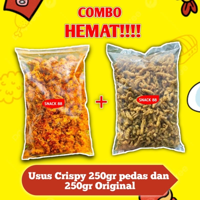 

Usus Ayam Crispy ORDAS ( Pedas 250gram, Original 250gram )