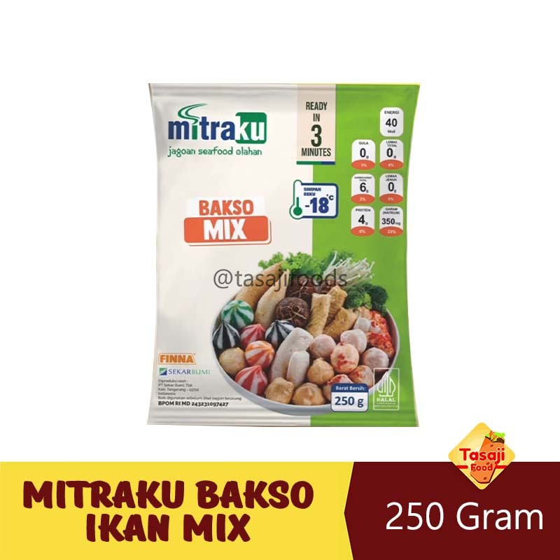 

Mitraku Bakso Ikan Mix 250 Gram