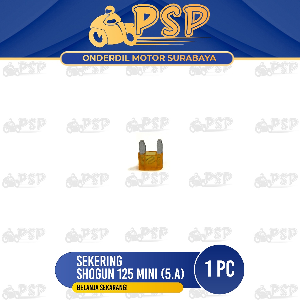 Sekering Shogun 125 Mini 5A (Warna Orange) - Fuse DX Micro Fuse Mikro Sekring Tusuk Tancap Kotak 5A