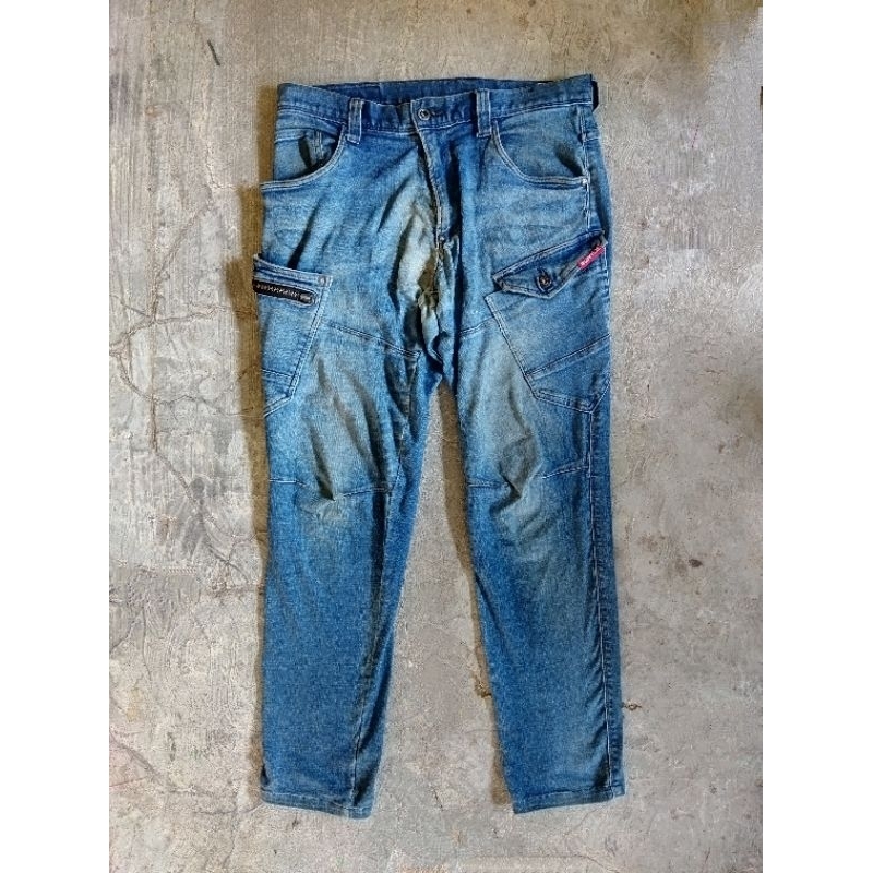 Celana jeans burtle biru second original
