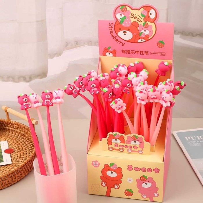 

Gelpen Inul Sanrio Lotso Astronaut Pulpen Goyang Elastis Lentur Boxy Kuromi