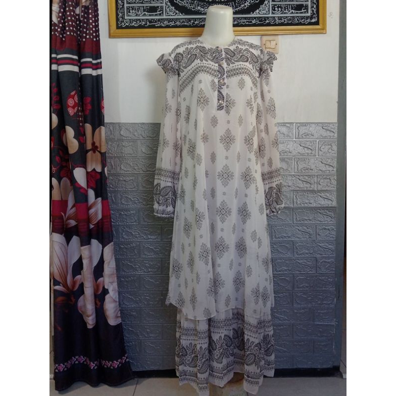 gamis Malaysia bahan Ceruti baby doll