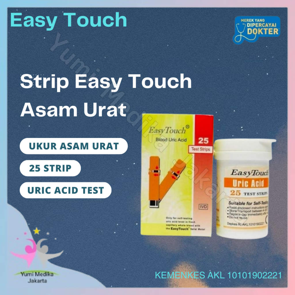 STRIP EASY TOUCH ASAM URAT/STRIP EASY TOUCH URIC ACID/STRIP EASY TOUCH