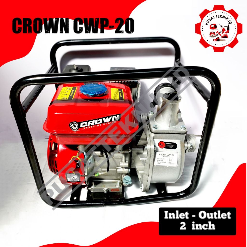 WATER PUMP 2IN CROWN CWP20 MESIN POMPA AIR SAWAH IRIGASI 2 INCH CROWN CWP 20