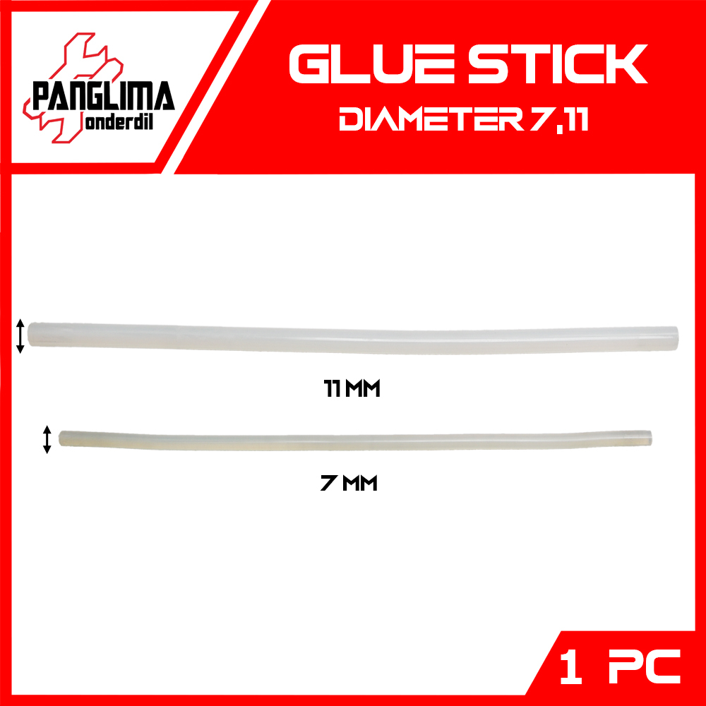 

Lem Glue Stick Diameter 7 11 mm Tembak Bakar Lilin Hot Melt Isi Refill Gun Bening Stik 7mm 11mm m