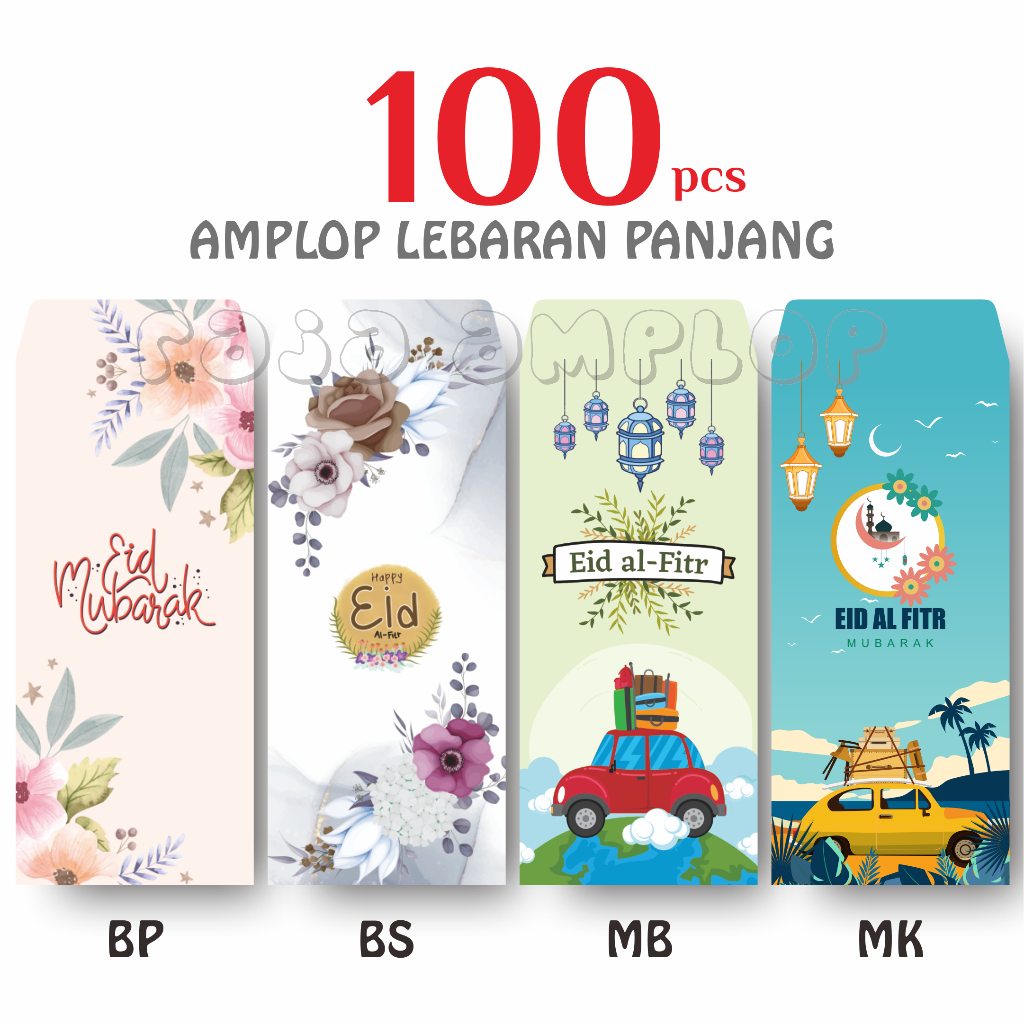 

RAJAamplop - PAKET USAHA - Amplop THR / Idul Fitri isi 100 pcs