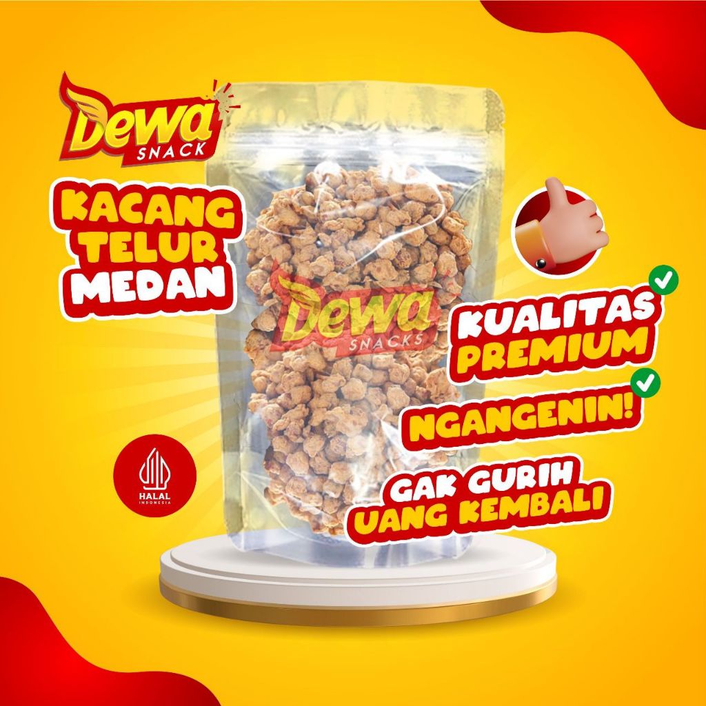 

DEWA SNACK - Kacang Telur Medan Viral Cemilan