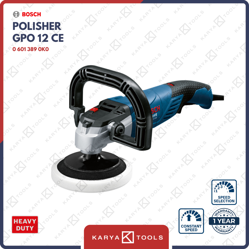 Bosch GPO 12 CE Mesin Poles Mobil 7" / Polisher 180 mm