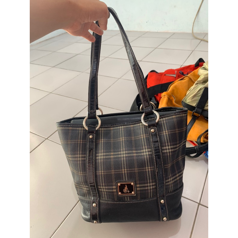 Tote Bean Pole tartan/shoulder bag BeanPole