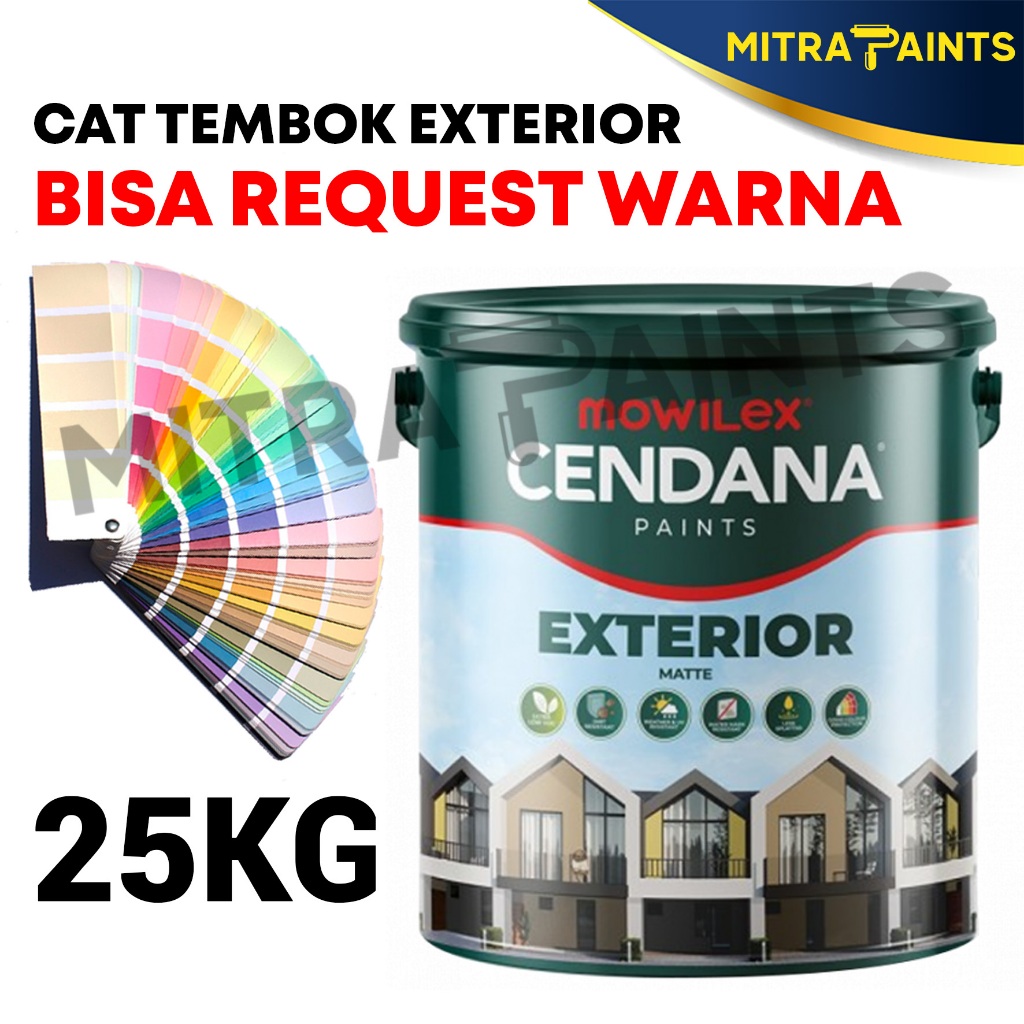 Promo [Ojek] Cat Tembok Luar Mowilex Cendana Exterior 25 Kg Pail / Warna Lengkap Part 1