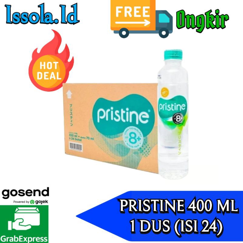 

PRISTINE AIR MINERAL KEMASAN BOTOL 400 ML × 24 PCS