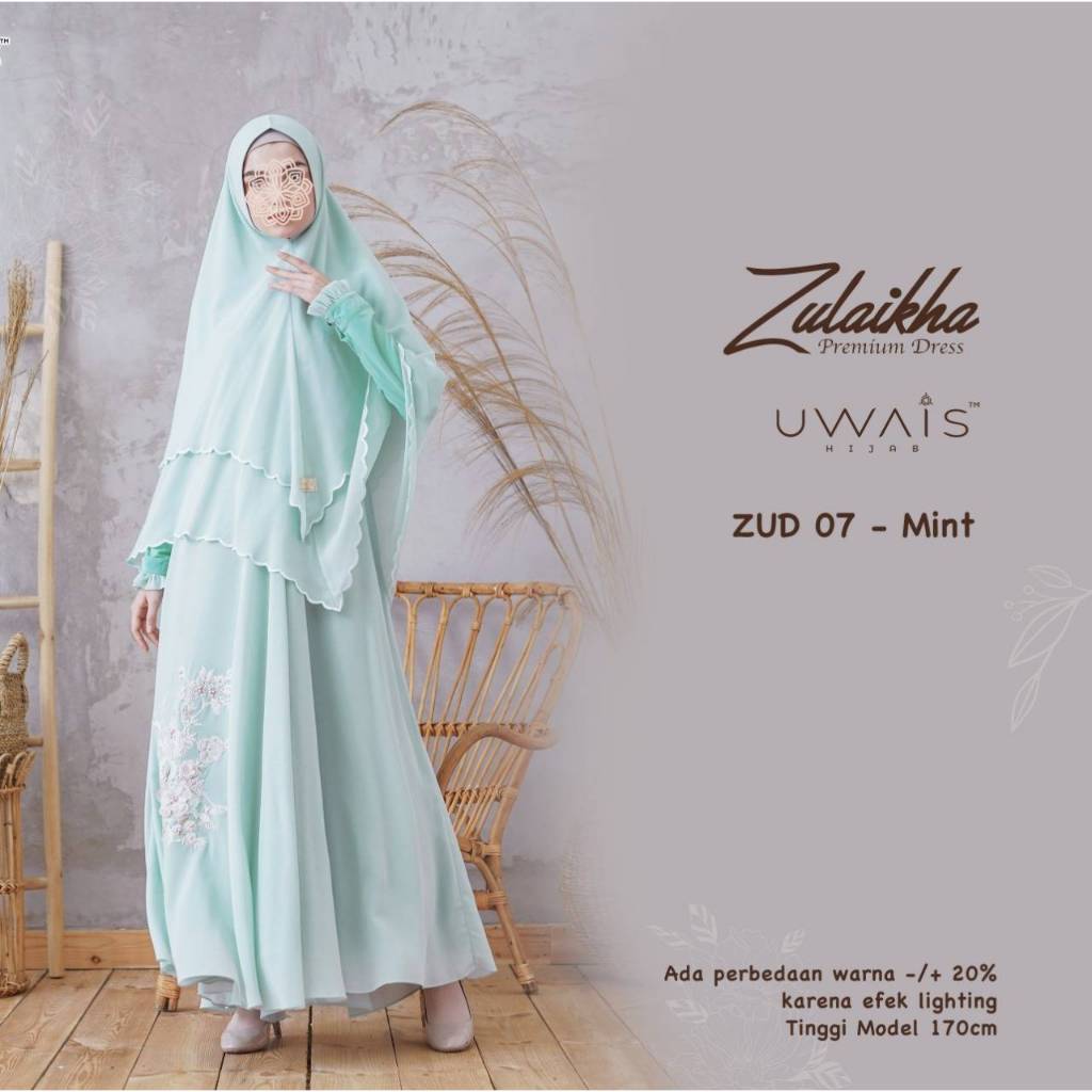 GAMIS TERBARU - GAMIS UWAIS - GAMIS SET SYAR'I - ZULAIKHA SET SYAR'I MINT//