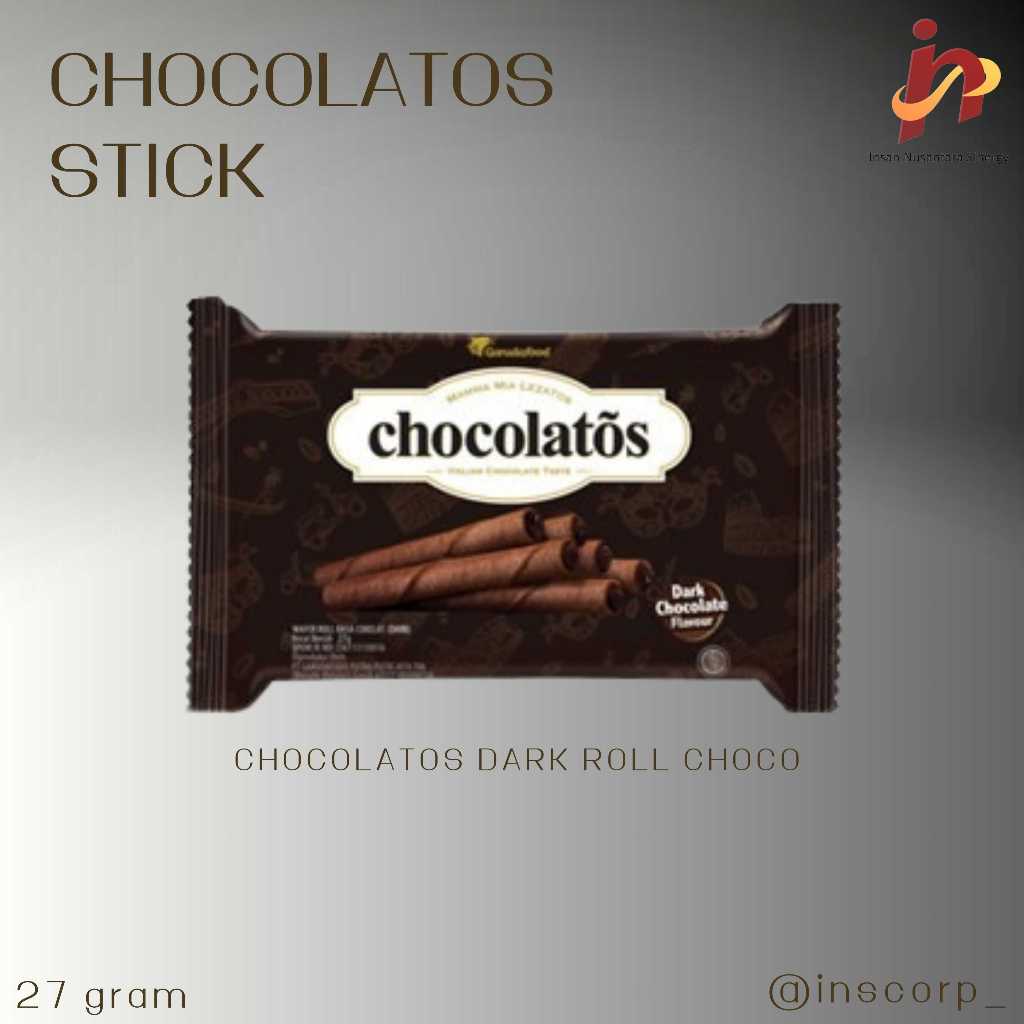 

Chocolatos Wafer Stik Dark Coklat (10 pcs/ pack)