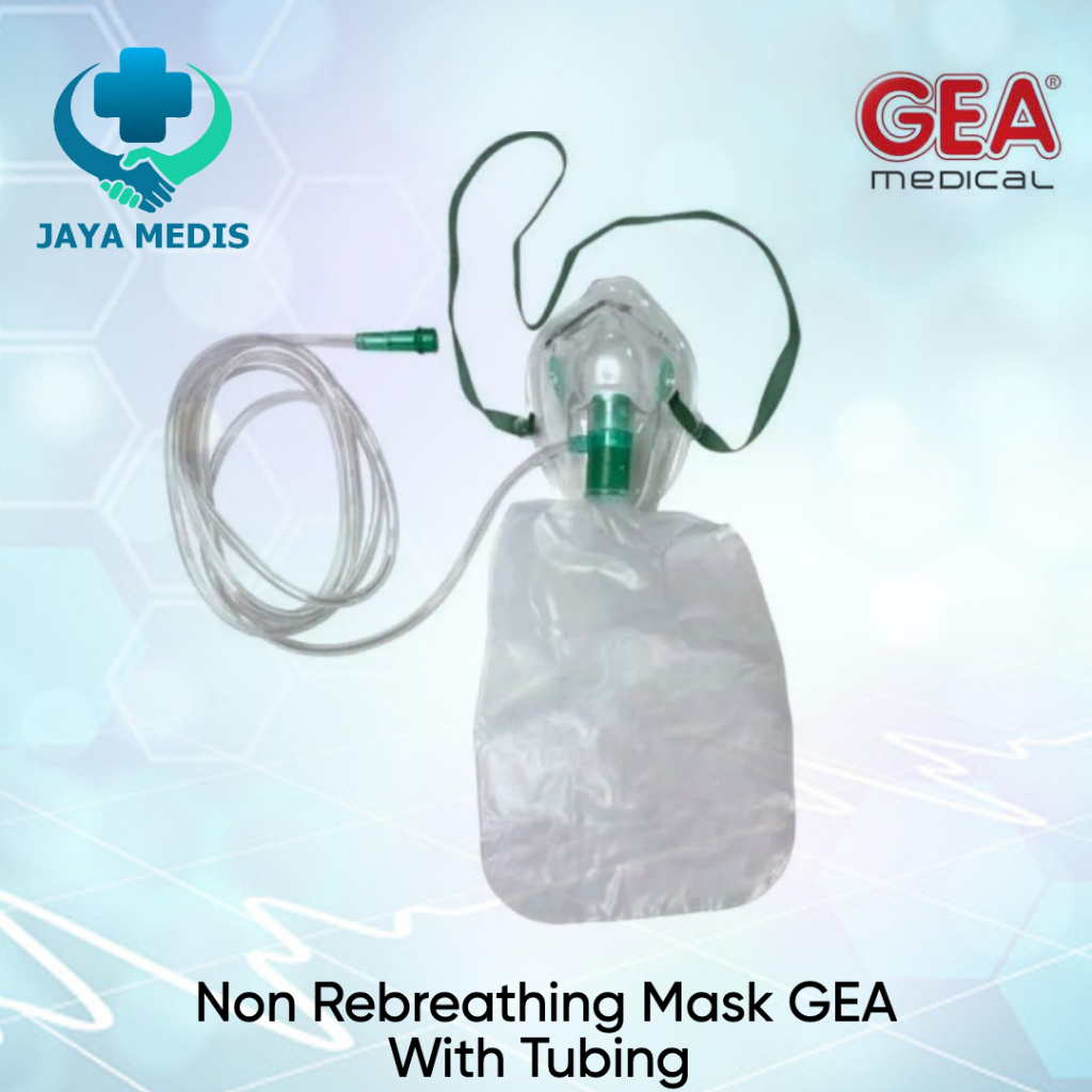 Masker oksigen Non Rebreathing  MASK NRM GEA With Tubing