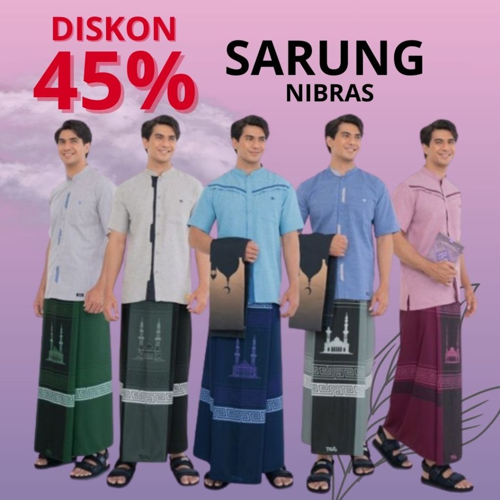 Sarung Nibras SNB 011 // 013// 017//018// 019//022 DISKON 45%