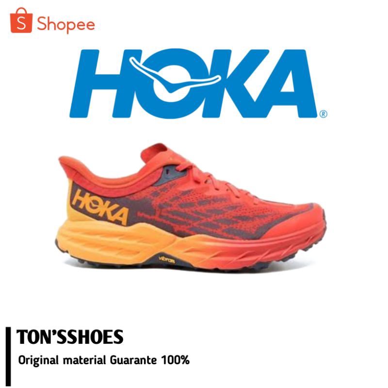 Sepatu Tracking Hoka Speadgoat 5 Red Orange Premium Quality