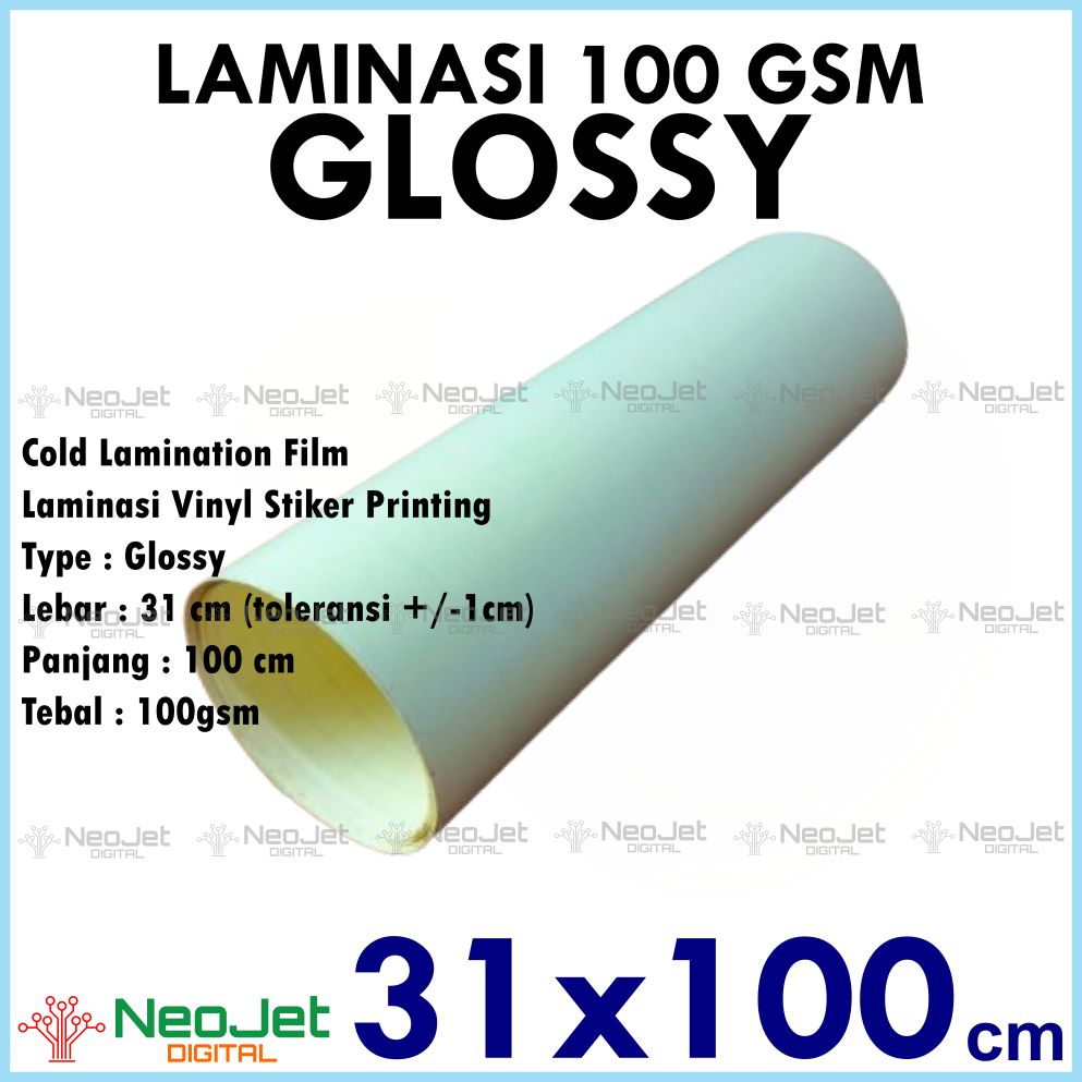 

Sample Laminasi Dingin 100 gsm Glossy Matte Satin 31 x 100 cm meteran