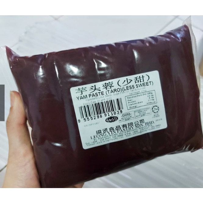 

Isian Mooncake Kue Bulan Yam Lotus Less Sweet Taro Keladi Lien Yong Malaysia 1KG LEONG YIN