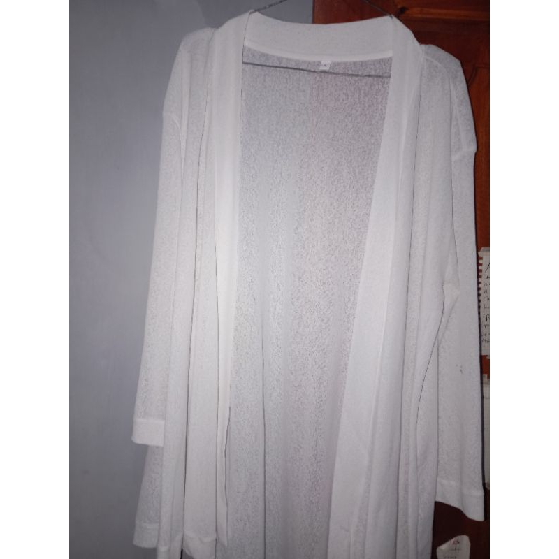 preloved cardigan putih