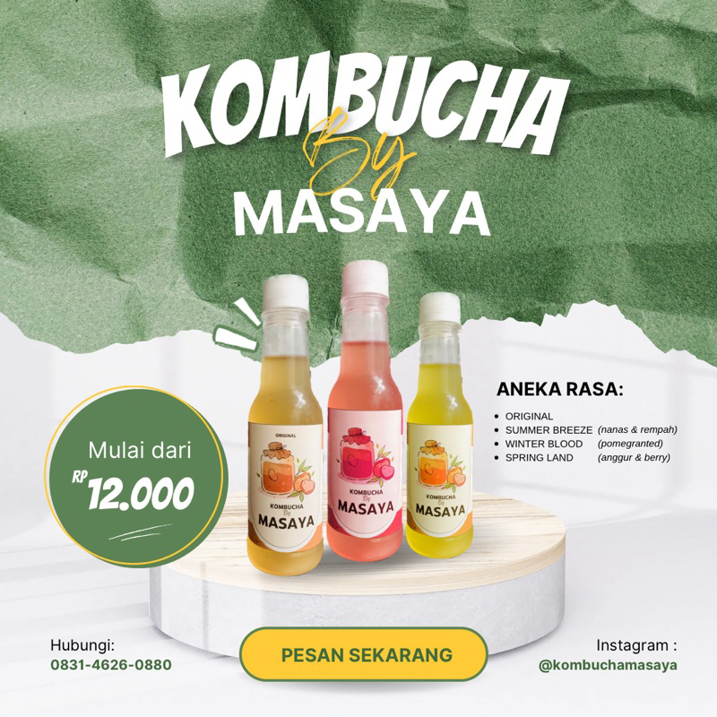 

TEH KOMBUCHA by masaya 100% homemade brewing