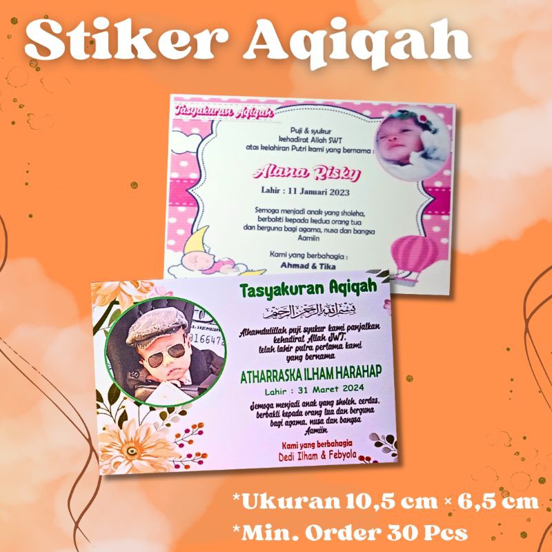 

Stiker Aqiqah Sticker Label Nasi Kotak Murah Cantik