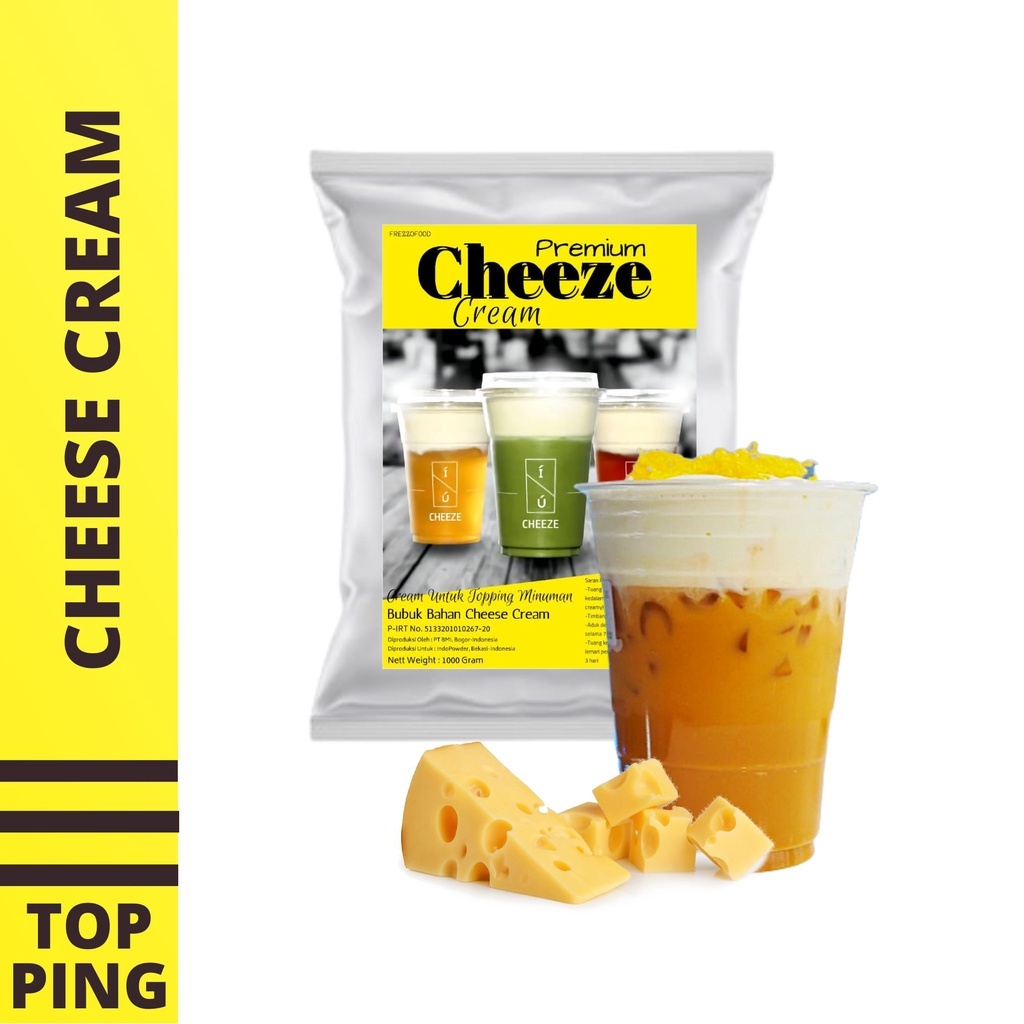 

Premium CREAM CHEESE Topping 1Kg - Bubuk Cheese Foam 1Kg
