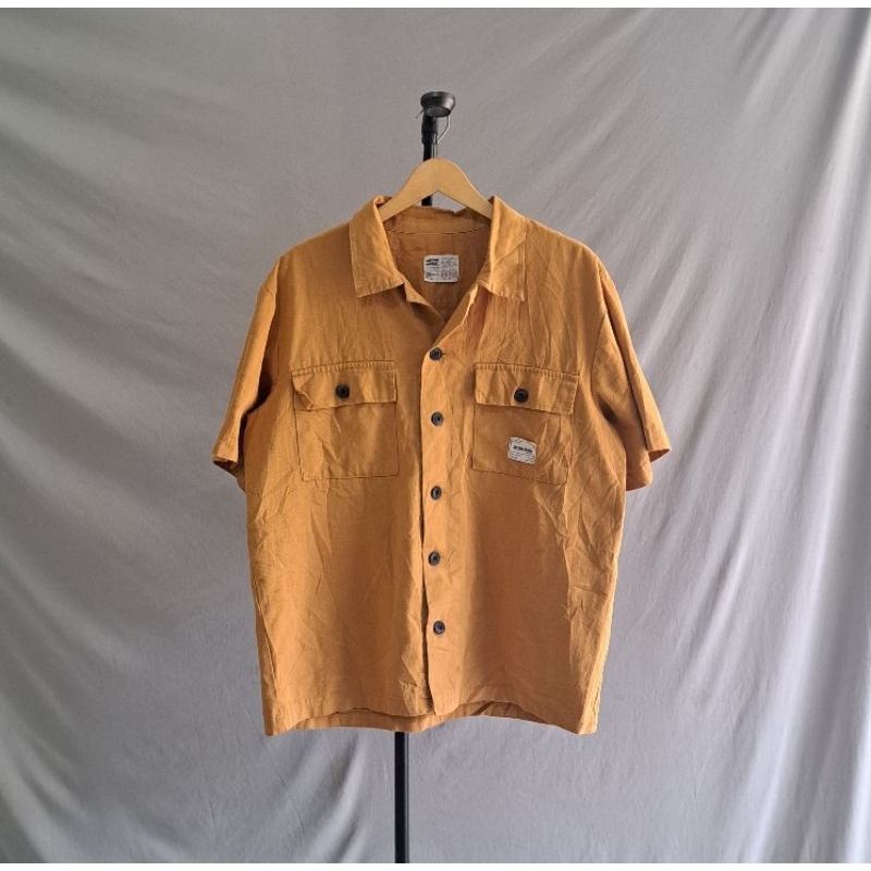 kemeja open collar kalcer by awesome apparel