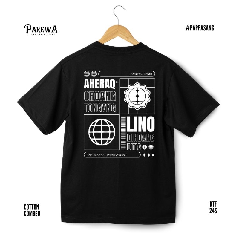 PAREWA MANDAR | KAOS KATA-KATA MANDAR | SABLON KAOS MANDAR