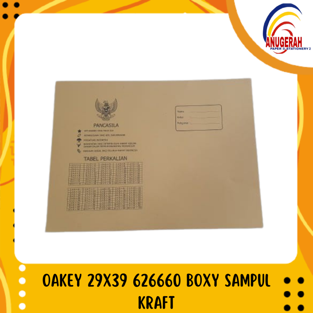 

OAKEY 29X39 626660 BOXY SAMPUL KRAFT (PAK)